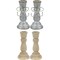 Wood Candle Sticks, 3", 2/Pack – Unfinished Wooden Holders for Crafting, Painting & DIY Decor